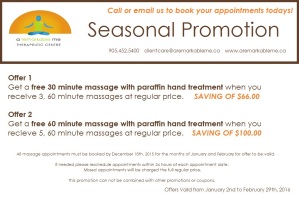 Massage Therapy Seasonal Promotion